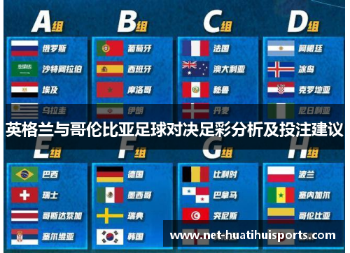 英格兰与哥伦比亚足球对决足彩分析及投注建议